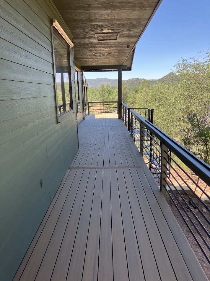 New TimberTech deck in the Rim Club area of Payson, Arizona