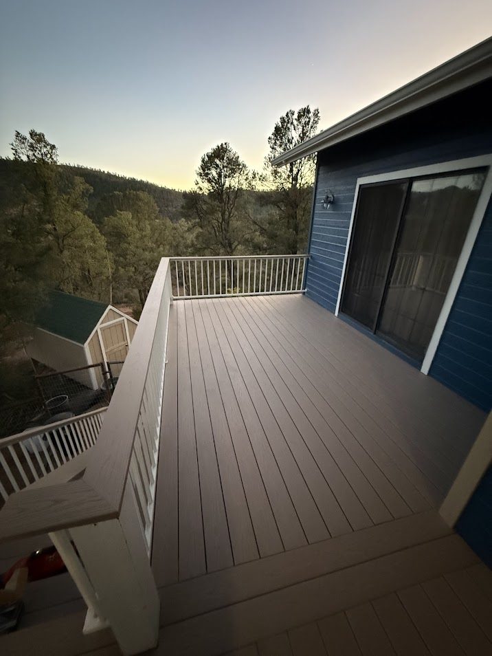New TimberTech PVC deck built by Gila Home Solutions in Payson, Arizona