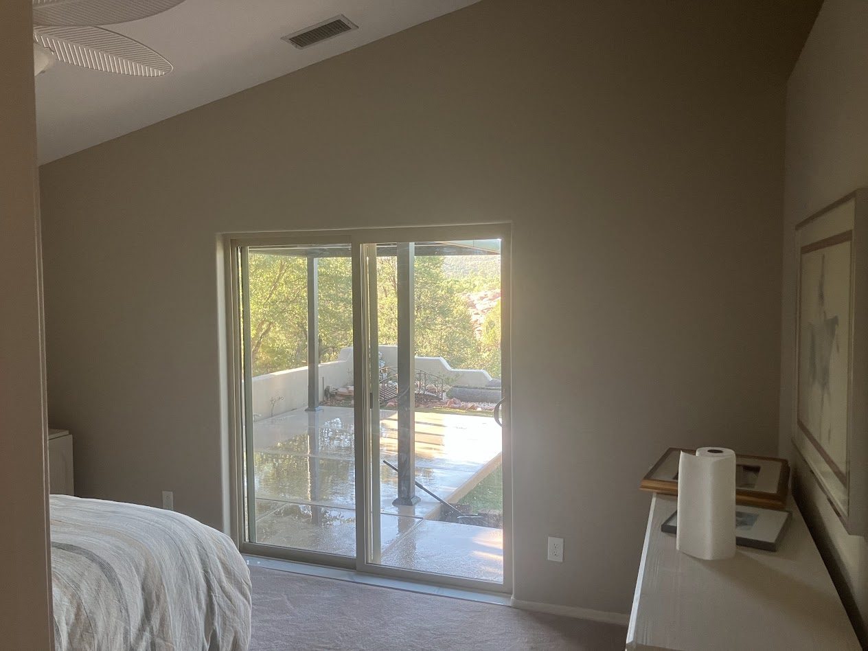New sliding glass door installed by Gila Home Solutions